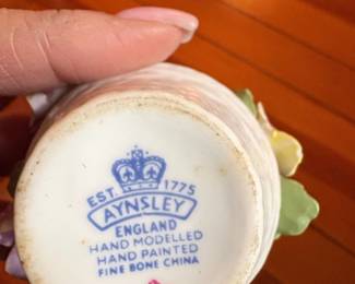 Aynsley England Hand Modelled Hand Painted Fine Bone China Flower Posy second image