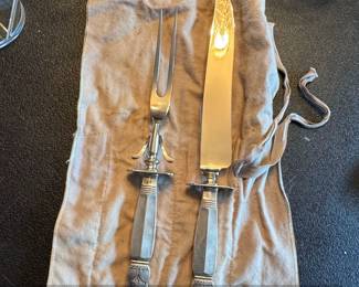 Vintage Carving Set Carving Fork and Knife
