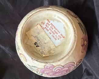 Vintage Chinoiserie Floral Ginger Jar fourth image