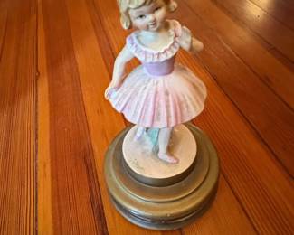 Josef Originals Ballerina Figurine on Music Box Base