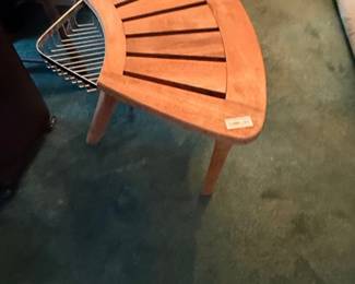 Teak Wood Corner Shower Bench