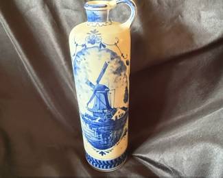 Bols Delft Blue Handpainted Ceramic Decanter