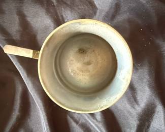 Brass Etched Floral Mug with Handle third image