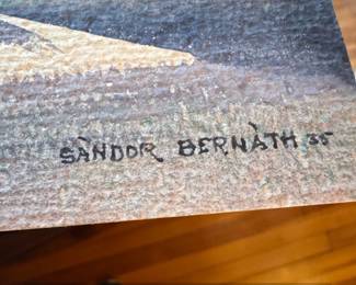 Sandor Bernath Watercolor Industrial Scene second image