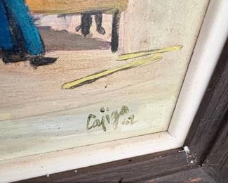 Caribbean Village Scene Painting by Cajiga second image