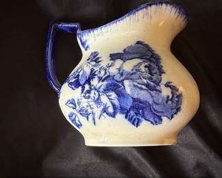 Ironstone Pitcher Staffordshire England Floral Pattern second image