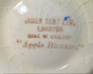 James Kent Ltd. Apple Blossom Ceramic Creamer and Sugar Bowl Set third image