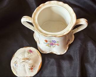 Bouquet Dresden Sugar Bowl by Warwick China second image