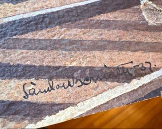 Watercolor Painting of a Train Station Scene by Millard Sheets, second image