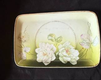 Altenburg China HandPainted Floral Rectangular Tray