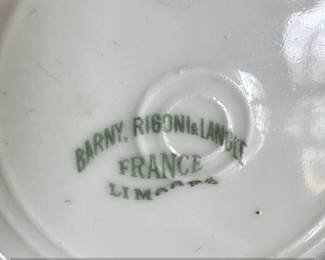 Barne, Rigoni Langlois Limoges France Dessert Plates Set of  third image