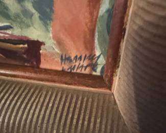 Vintage Painting of Woman Applying Makeup second image