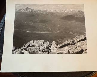 Vintage Jasper National Park Landscape Photograph