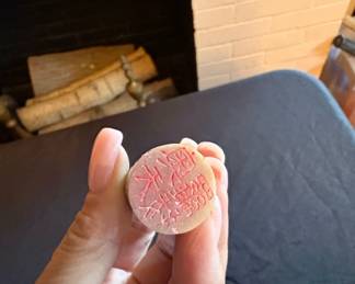 Chinese Carved Stone Seal with Rabbit Finial second image