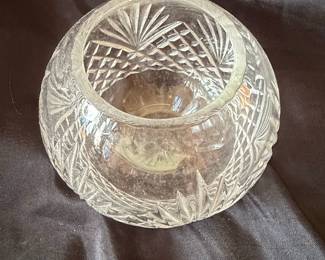 Wedgwood Cut Crystal Rose Bowl