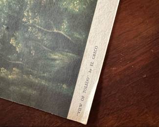 Vintage or s or El Greco View of Toledo Art Print second image