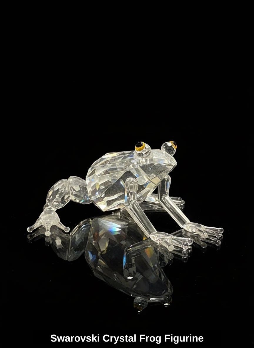 Swarovski Crystal Frog Figurine