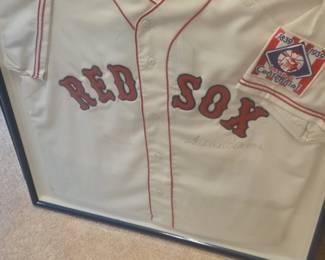Boston Red Sox Baseball Jersey signed by Ted Williams