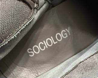 SOCIOLOGY Women's Dark Gray Faux Suede Heeled Ankle Boots