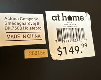 Round Oak Veneer Side Table with Chrome Base