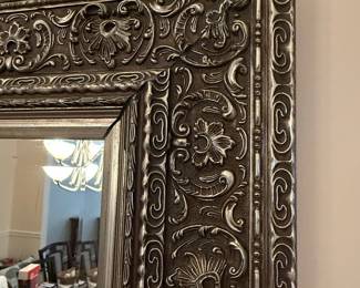 Ornate Baroque Style Wall Mirror with Acanthus Leaf and Floral Motifs