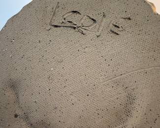 Handmade Ceramic Vase with Embossed Floral Pattern