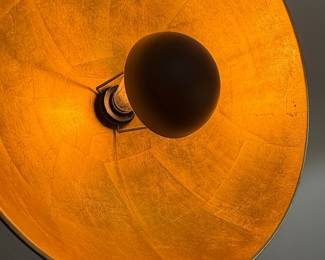 Black and Gold Spotlight Tripod Floor Lamp