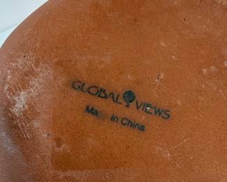 Global Views Organic Shaped Ceramic Bowl