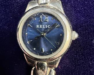 Skagen Denmark Steel Mesh Watch and Relic Stainless Steel Watch with Blue Dial