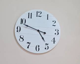 Oversized Farmhouse Style Wall Clock