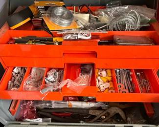 Assorted Tool Lot with Klein Tools Socket Set and DeWalt Tape Measure