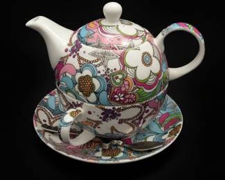 Gracie Bone China "Chintz Collection" Tea Set