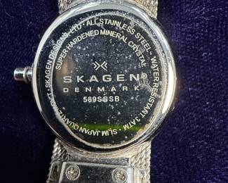 Skagen Denmark Steel Mesh Watch and Relic Stainless Steel Watch with Blue Dial