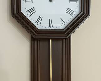  Octagonal Wall Clock with Pendulum