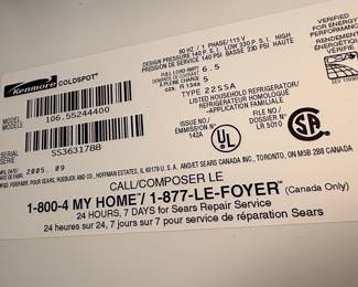 Kenmore ColdSpot Side-by-Side Refrigerator