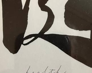 Japanese Calligraphy Art with English Words: Knowledge, Health, Love, Success