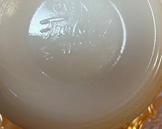 Fire-King Laurel Peach Lusterware Cup and Saucer Set