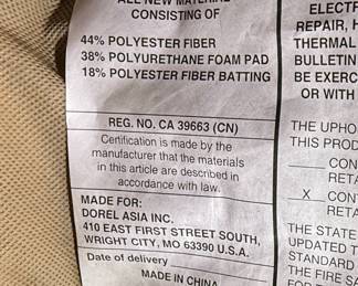 Dorel Asia Swivel Recliner