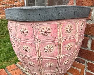 Pink Floral Planter