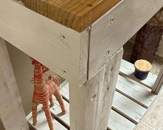 Rustic Reclaimed Wood Pallet Console Table