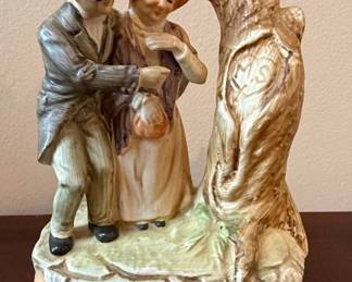 Sankyo "Couple by the Tree" Porcelain Figurine