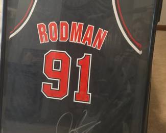 Dennis Rodman Chicago Bulls Jersey, signed