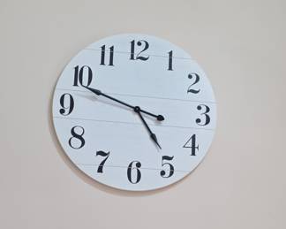 Oversized Farmhouse Style Wall Clock