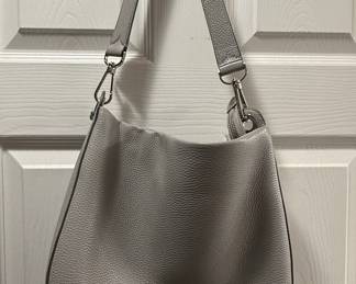 Kate Spade New York Leila Pebbled Leather Shoulder Bag in Grey