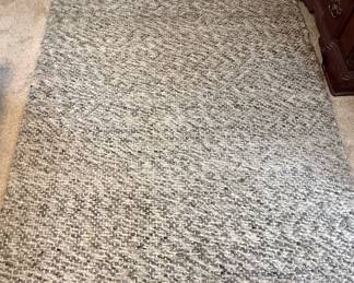 Project 62 Area Rug, 5'x7', Wool Blend, Gray/White