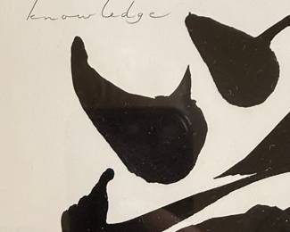 Japanese Calligraphy Art with English Words: Knowledge, Health, Love, Success