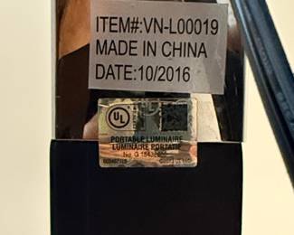 Black and Gold Spotlight Tripod Floor Lamp