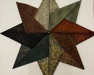 Embossed Metal Starburst Wall Decor
