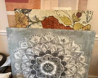 Mandala and Abstract Floral Canvas Art Set