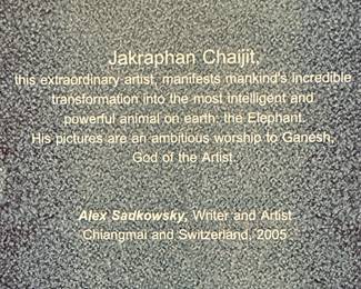 Jakraphan Chaijit "Being in hand" Print and 'Elephant in My Mind' Book